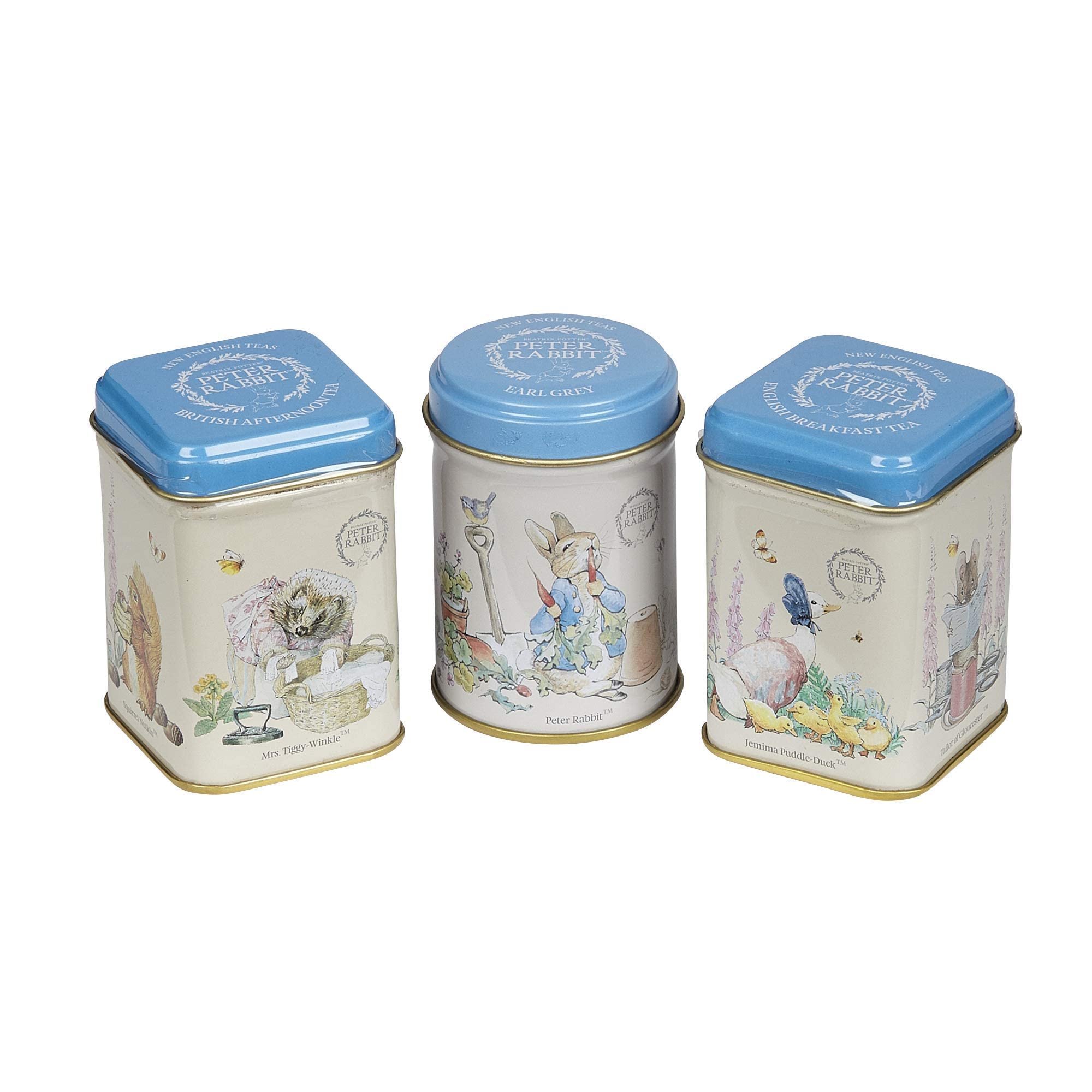 Amazon.com : Peter Rabbit 3x Mini Tea Tins with Loose Leaf English